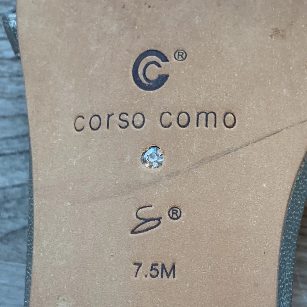 Corso Como leather sandals Future silver 7,5